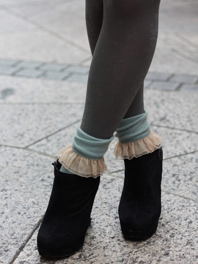 街でスナップ!真似したいレッグウェア術