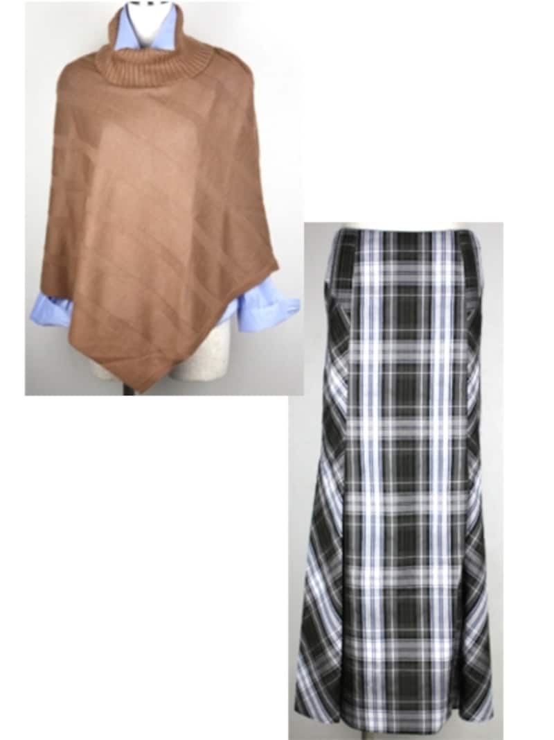 ポンチョ・ケープを着こなすためのボトムの選び