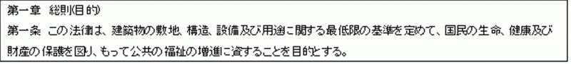 建築基準法　第1章　第１条