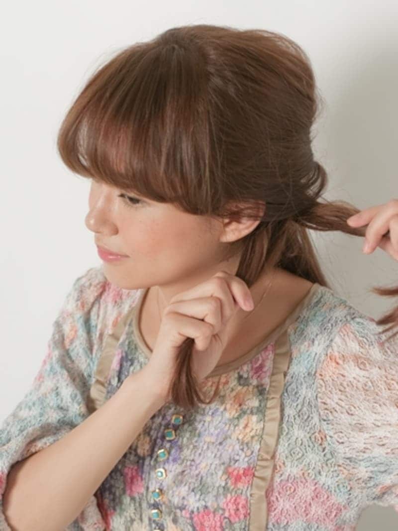 きゅっと締めるとねじった部分がきれい