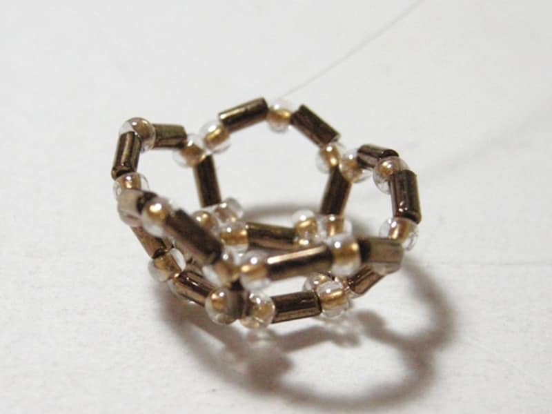 バスケットビーズボールのペンダント