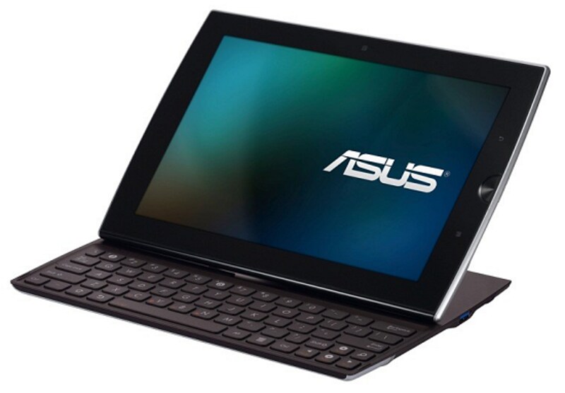 スライドするとキーボードが登場するユニークなスタイルのAndroidタブレット、アスーステック「Eee Pad Slider」