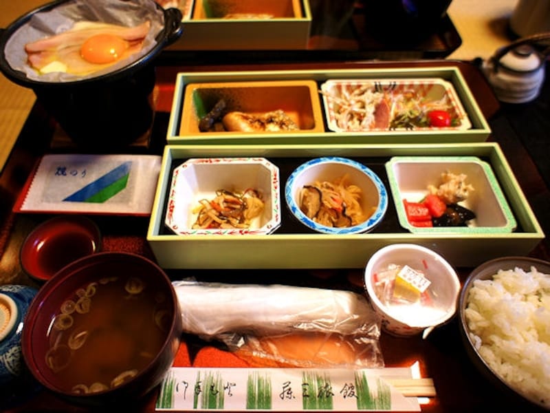 鉛温泉藤三旅館朝食