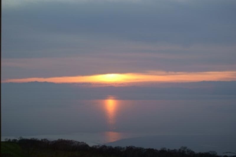 夕日の景色