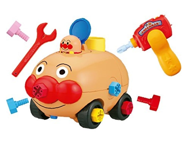 2歳クリスマスプレゼント人気ランキング第10位『アンパンマン くみたてDIY はしるぞっ！ ねじねじアンパンマンごう』