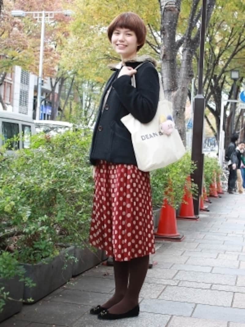 ファーの着こなし成功事例スナップ