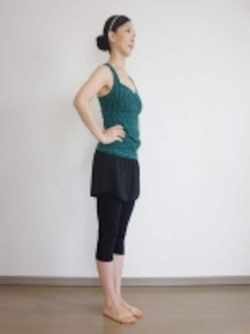 お腹とヒップを意識して！