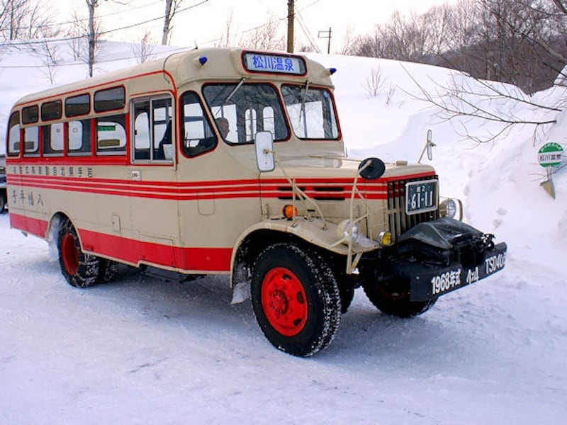 松川温泉 峡雲荘はバスの終点