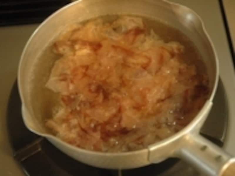 かつおだし手順３