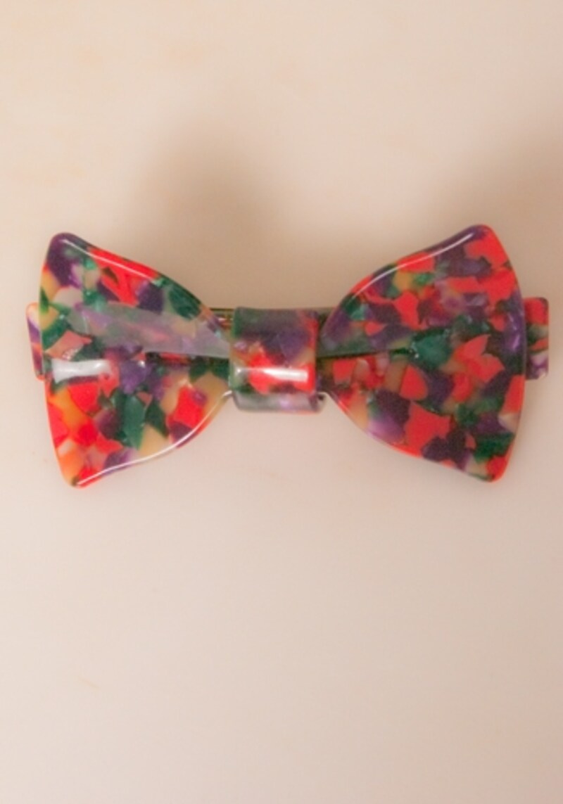 リボンモチーフのバレッタ