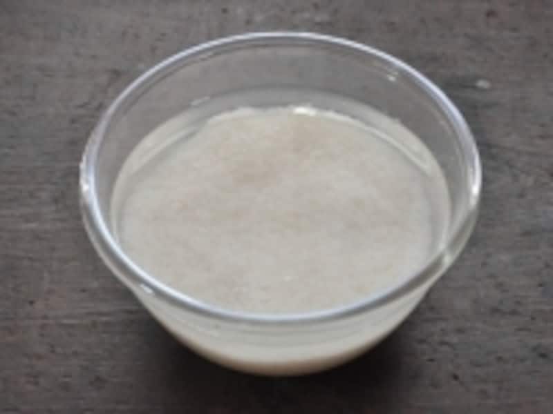 お米の浸水写真