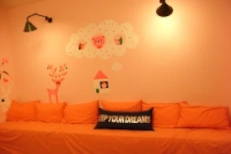 地下あるキッズインテリア雑貨売り場