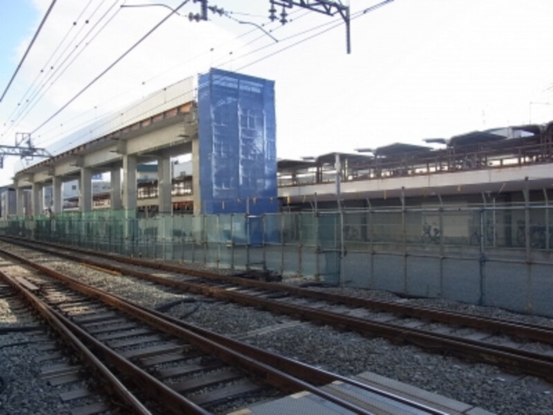 神戸まちづくり青木、立体交差工事中