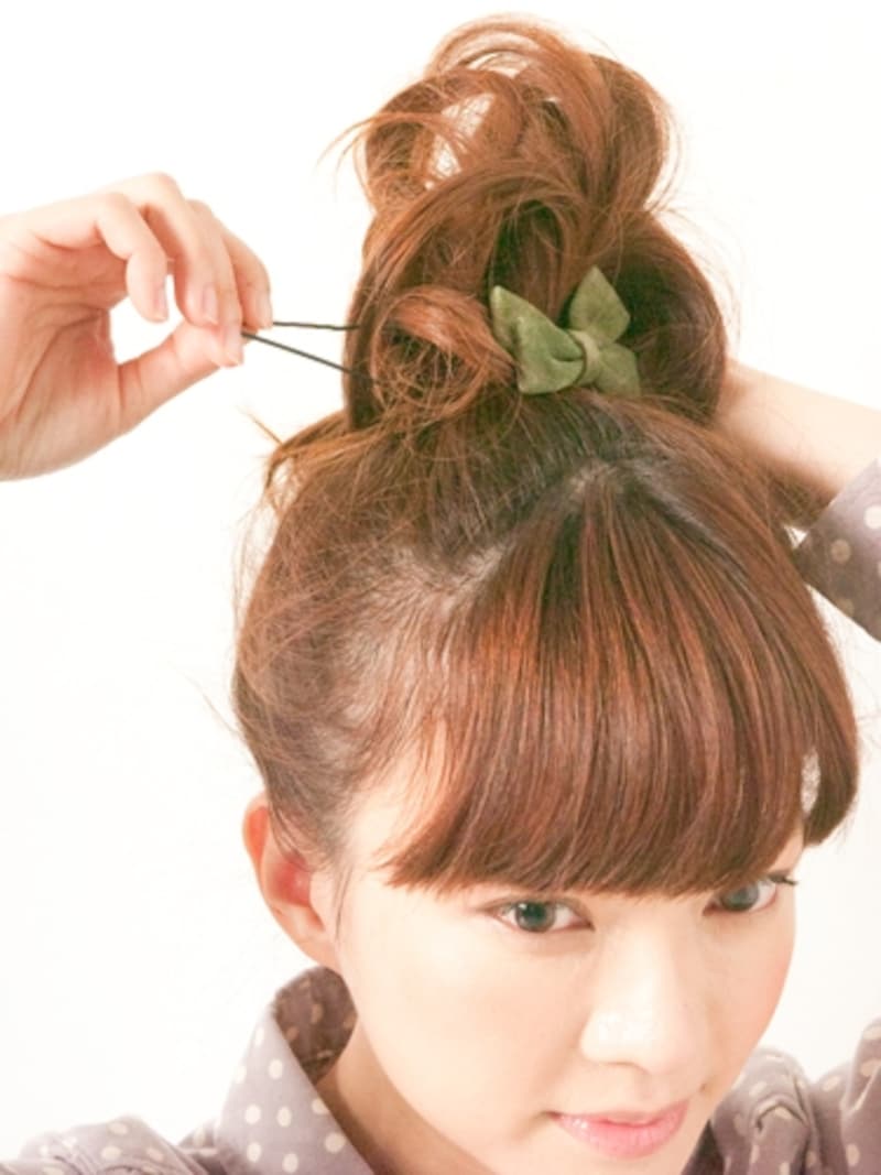 上下左右バランスよく留めるとくずれにくい