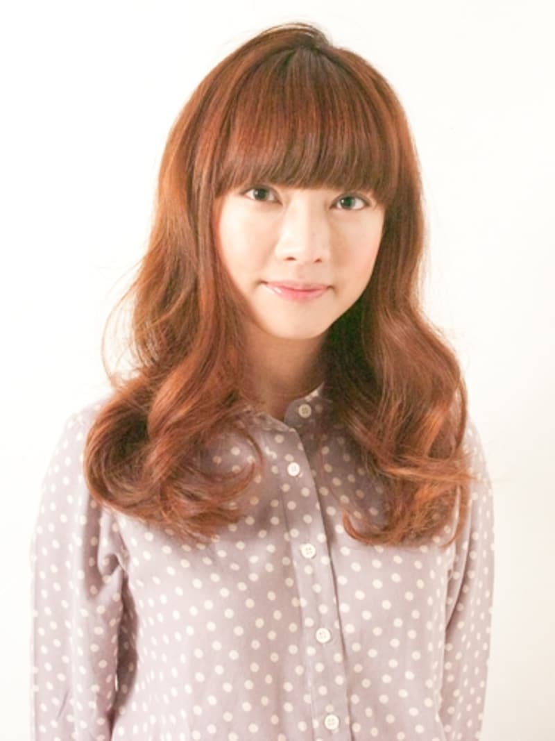 緩やかなウェーブロング