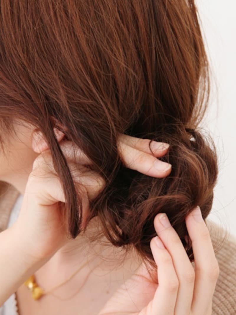 無造作感がキュートなのでざっくりでOK