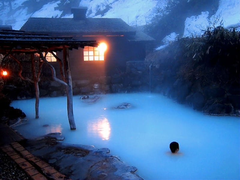 乳頭温泉「鶴の湯」混浴露天風呂