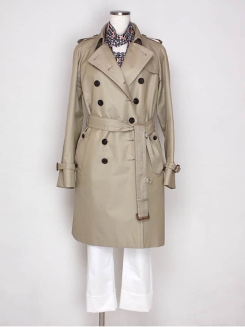 トレンチコートのベルトの結び方