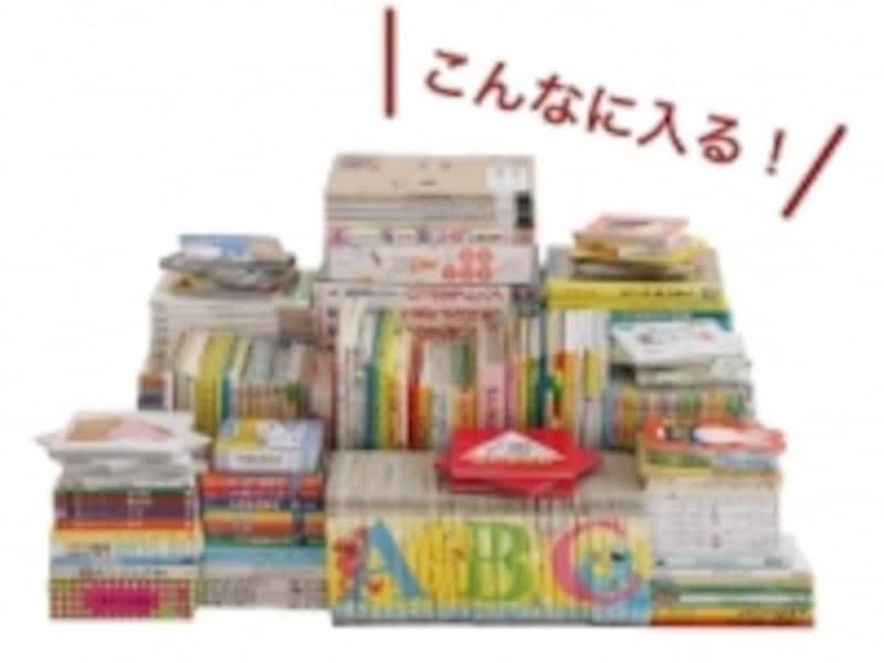 本のがっこうJOYの収納力を示す画像