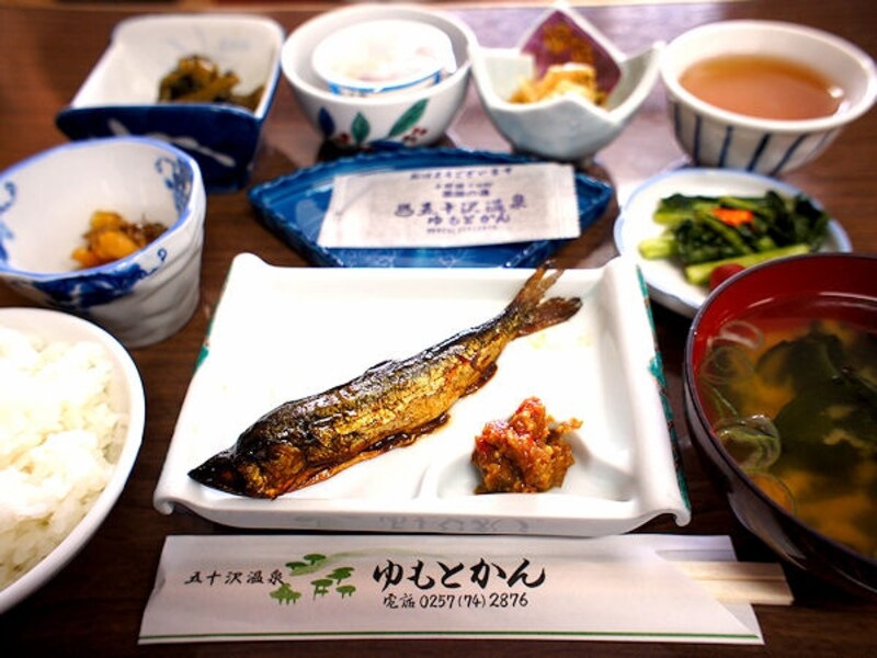 五十沢温泉ゆもとかん朝食
