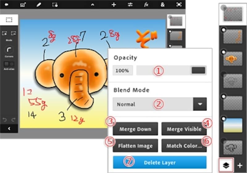 4 5 Ipadとadobe Photoshop Touchで本格的な写真編集 フォトショップ Photoshop の使い方 All About