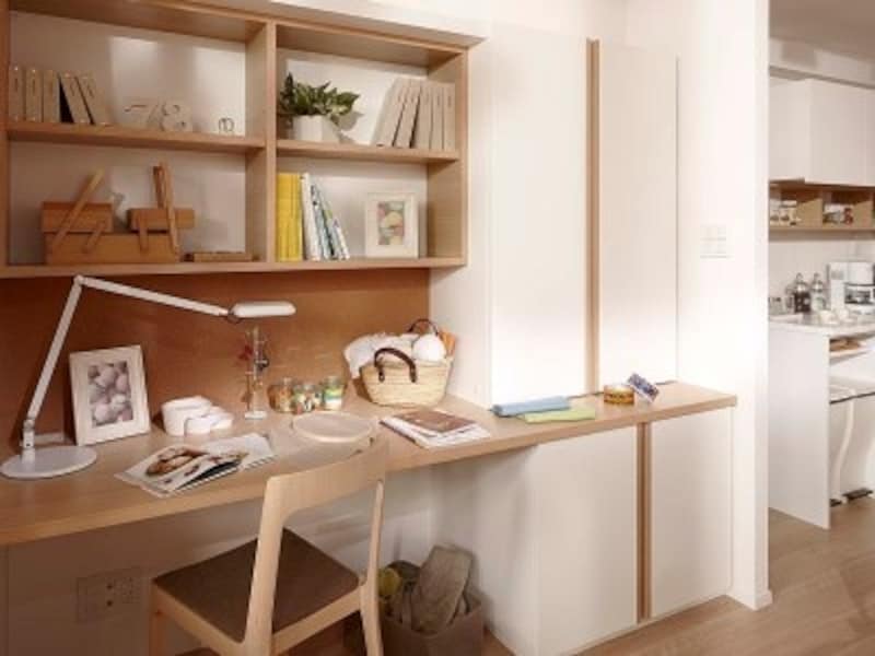 「+NEST空間」はミセスコーナーや子どものスタディコーナーなど多様に使える空間undefined※モデルルームを撮影(平成24年1月)したもので、家具・備品等は価格に含まれません
