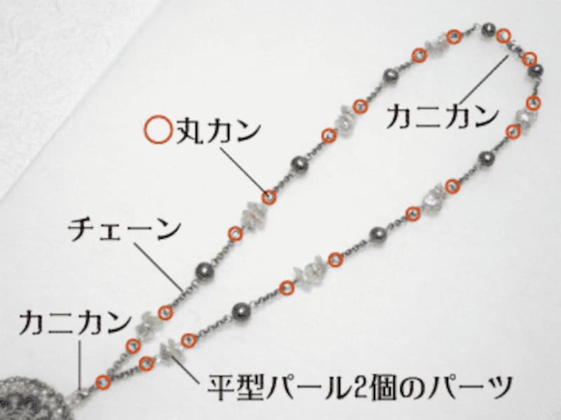 シェルパーツのフレーミングペンダント