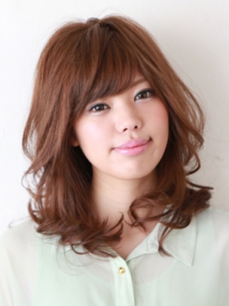 ふわっと感が決め手のスウィートエアリーミディアム ヘアスタイル 髪型 All About