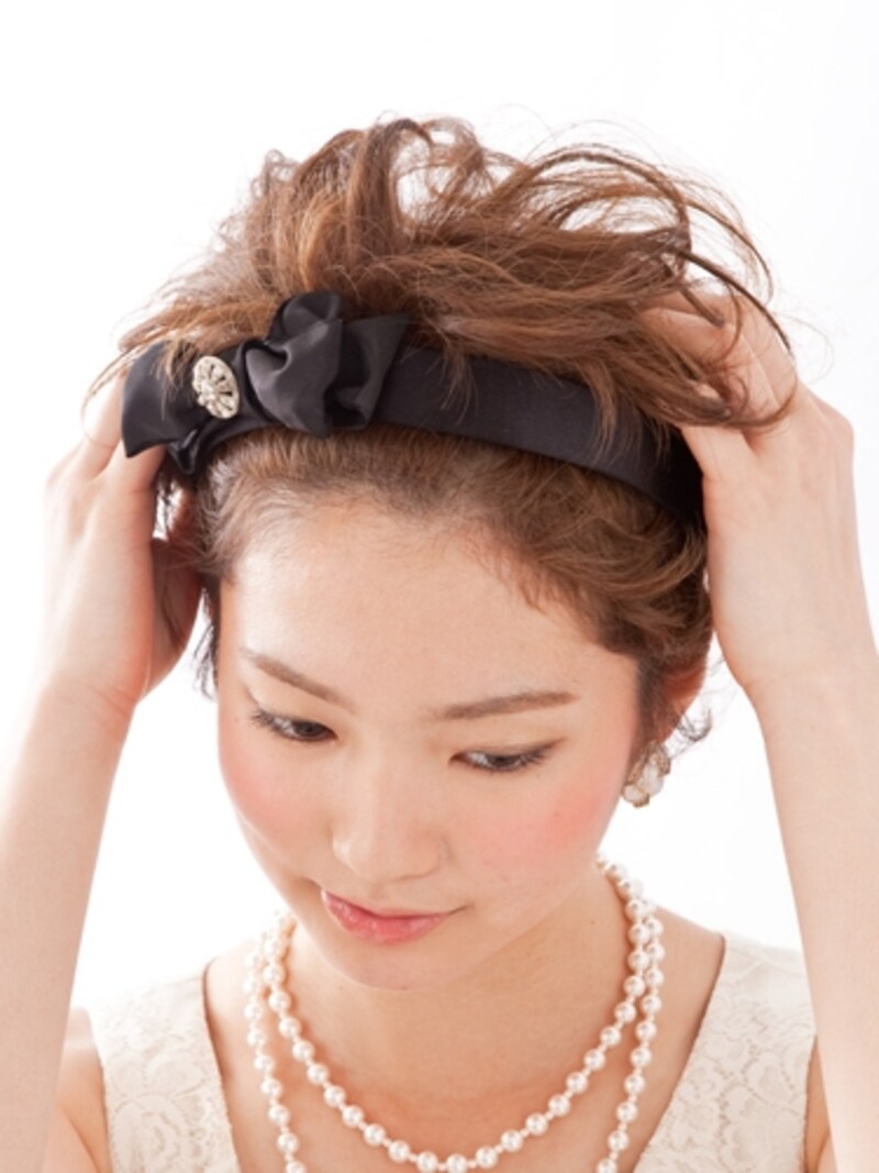 毛先はバランスを見ながら散らす