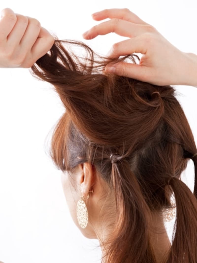 美人シニヨンヘアアレンジ・ロング