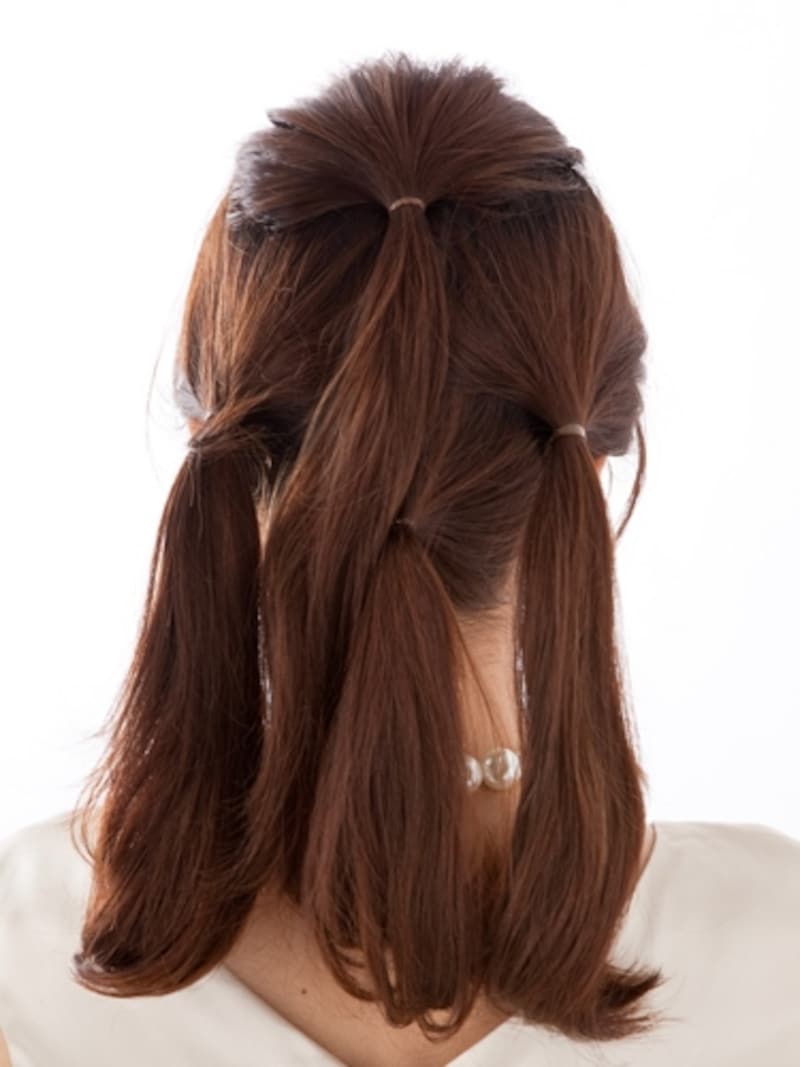 美人シニヨンヘアアレンジ・ロング