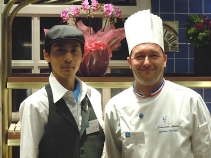 左：店長undefined三藤貴史(みとうたかし）さんundefined右：リュドヴィック・リシャールさん