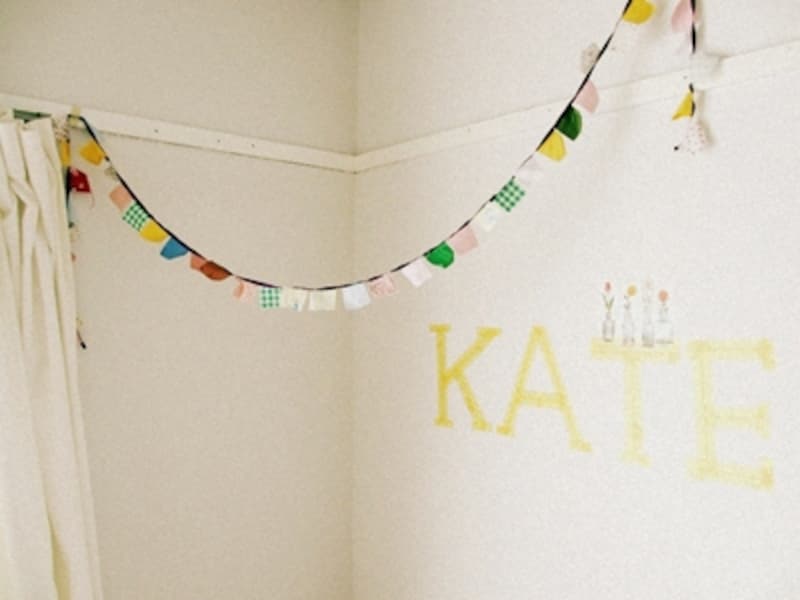 coniさんもマスキングテープで壁をデコ