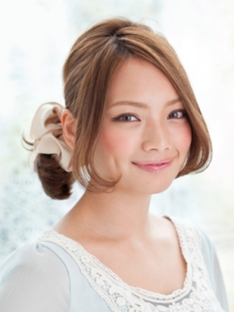 女子力アップ なシュシュアレンジ ヘアアレンジ All About