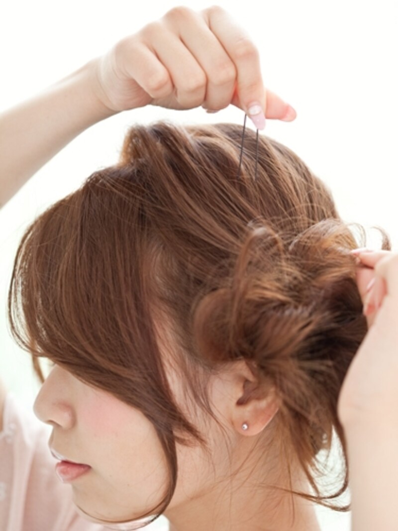 留まったらスプレーでキープして