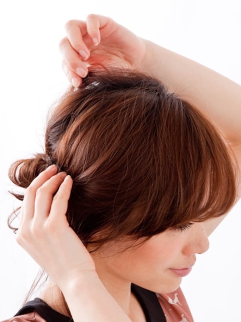 横顔美人シルエットを作る