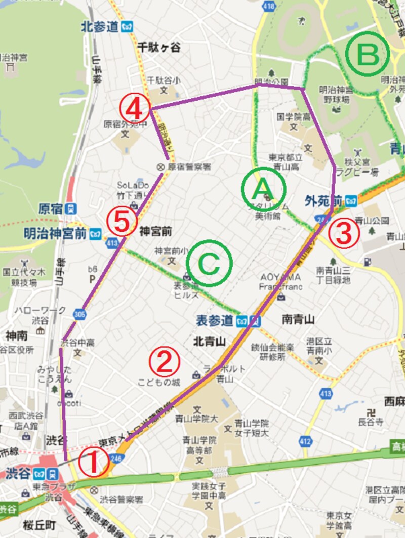 お散歩ウォーキングコース