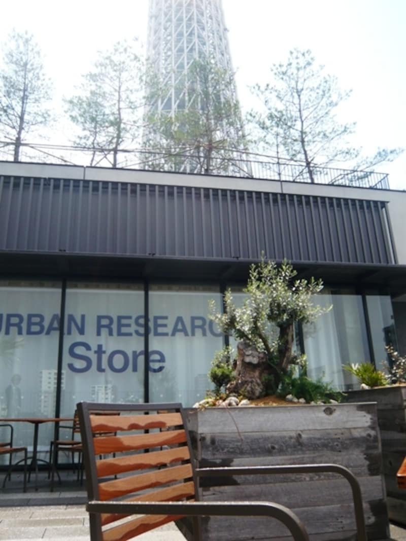 URBAN RESEARCHテラス席からスカイツリーの望む