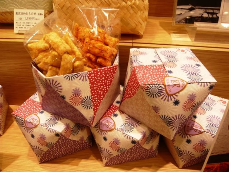 欧つまみあられのボックス