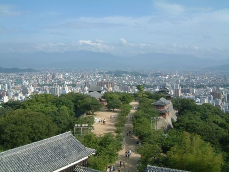 松山城大天守からの眺め(1)