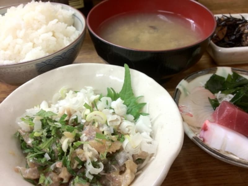 あじのなめろう定食