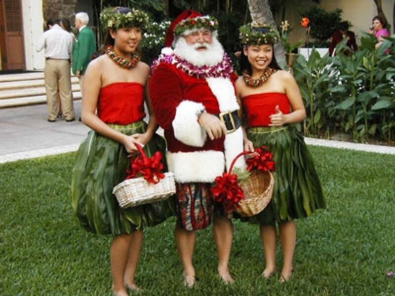 サンタの登場で大人も大興奮！