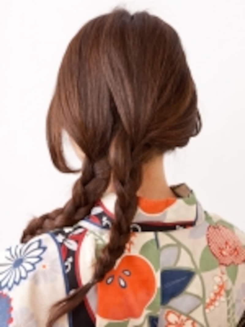 2 3 ロング浴衣 三つ編みおだんごで作る和風美人 浴衣ヘアアレンジ All About