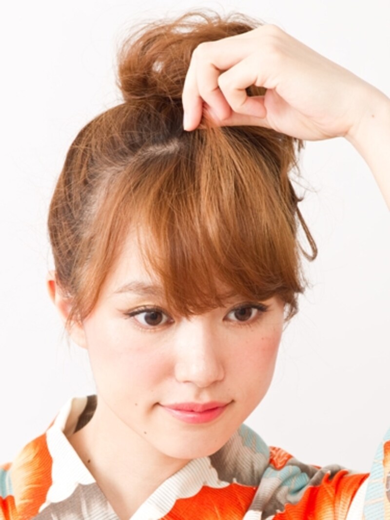 中央を高めにするとキュート