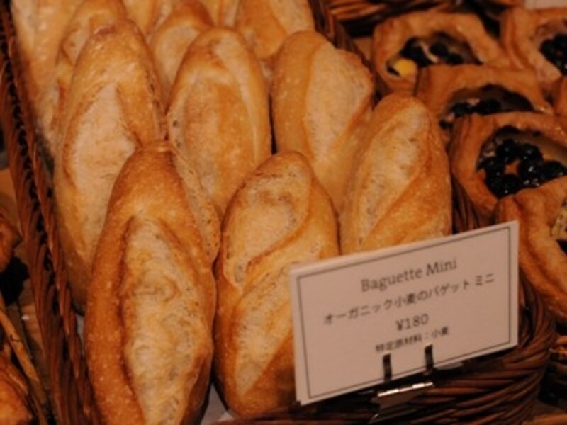 オーガニック小麦のバゲットミニ