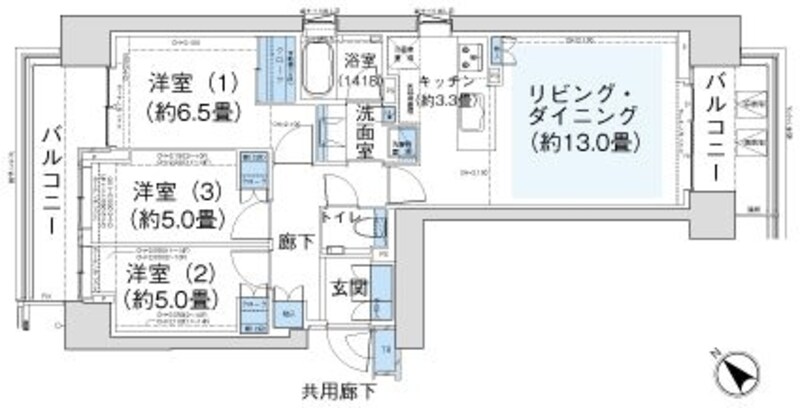 73Nタイプの間取り