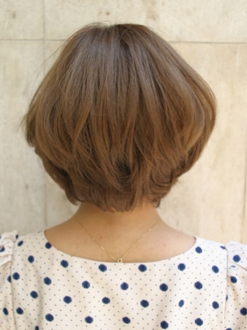 ショートボブundefinedパーマ