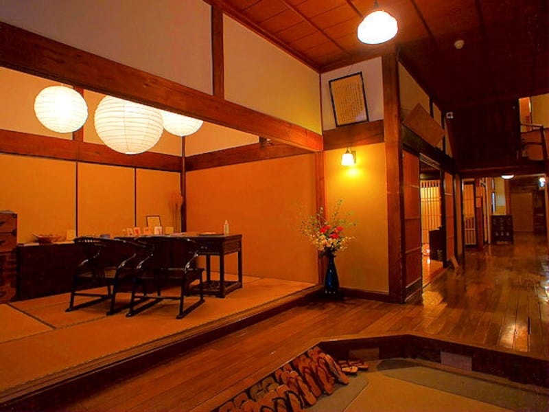 肘折温泉 丸屋旅館ロビー