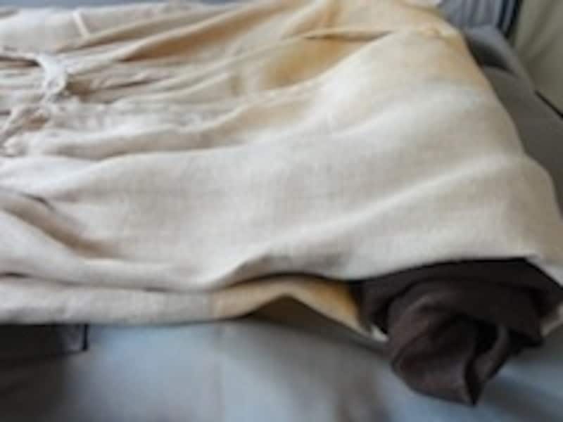 Tシャツを筒状にして