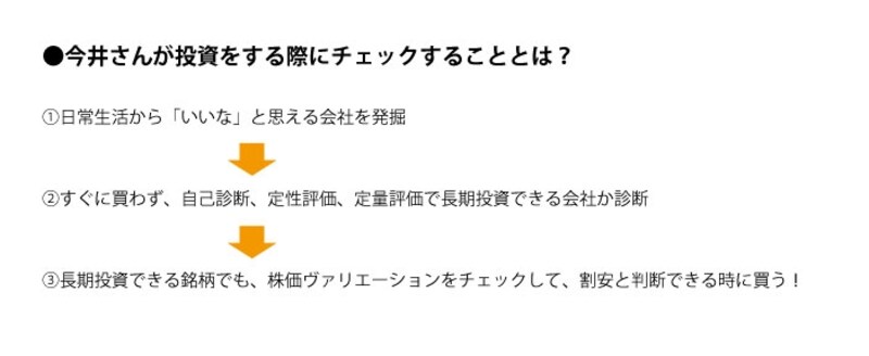 今井さんの銘柄選びの仕方
